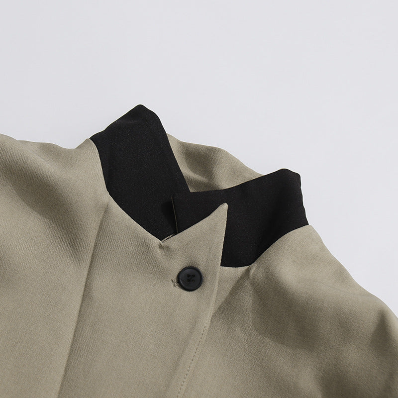 Geplooide top met uitlopende mouwen en maxi-rok set met tailleband – Rosiny 