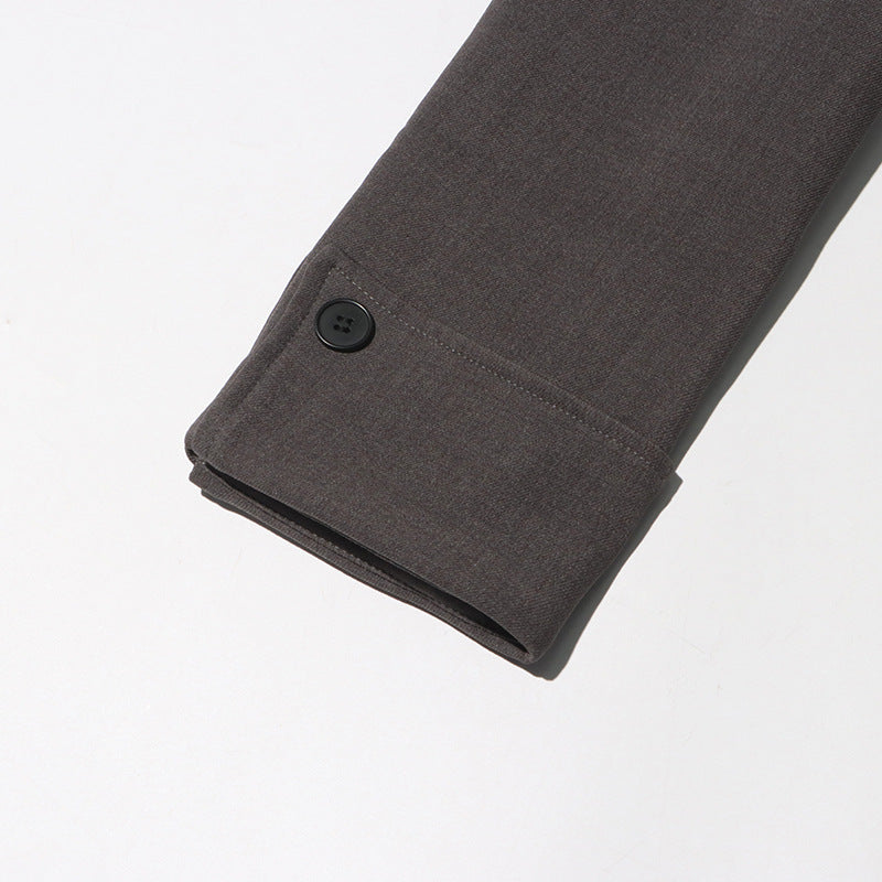 معطف طويل مزدوج الصدر بقصة أنيقة واسعة من الأسفل - فيكتورينا