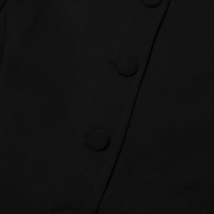 褶皱喇叭袖上衣和高腰裙套装，配腰带 – Rosiny 