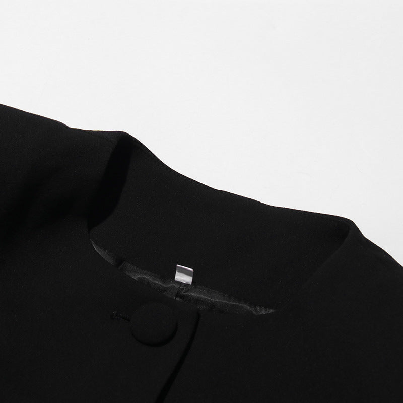 褶皱喇叭袖上衣和高腰裙套装，配腰带 – Rosiny 