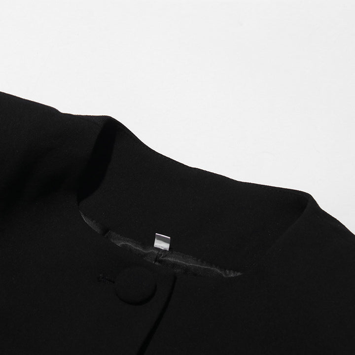 褶皱喇叭袖上衣和高腰裙套装，配腰带 – Rosiny 