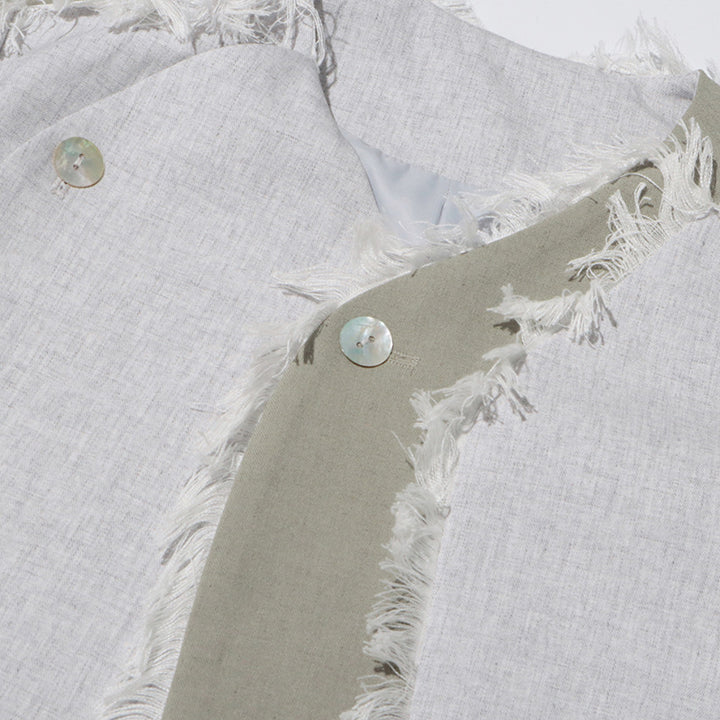 Geplooide top met uitlopende mouwen en maxi-rok set met tailleband – Rosiny 