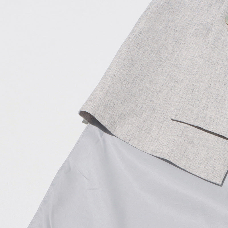 Geplooide top met uitlopende mouwen en maxi-rok set met tailleband – Rosiny 