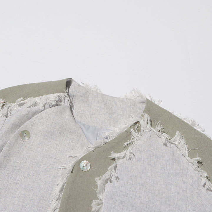 Geplooide top met uitlopende mouwen en maxi-rok set met tailleband – Rosiny 