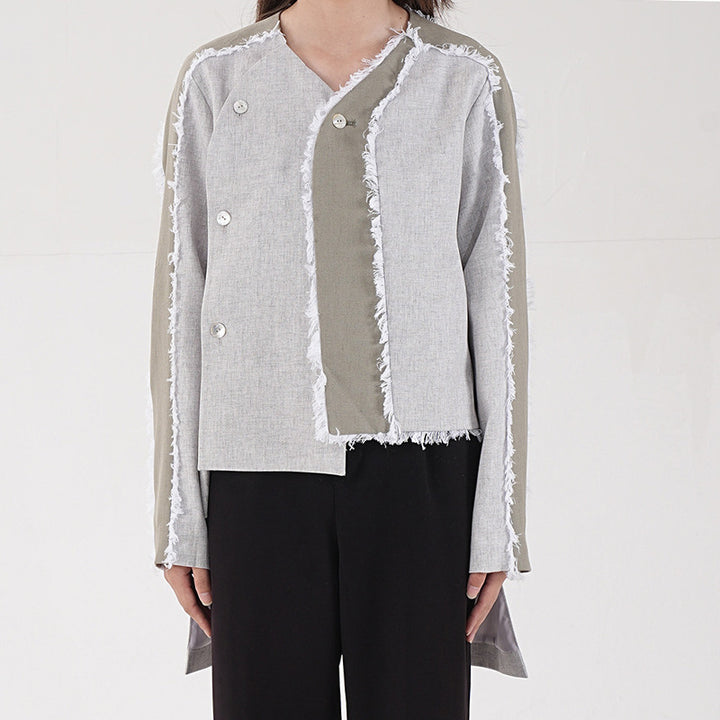 Geplooide top met uitlopende mouwen en maxi-rok set met tailleband – Rosiny 