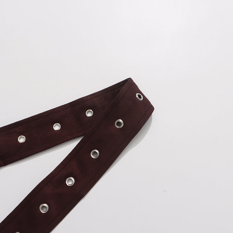 belted suede trench coat with storm flap – MARLOWE