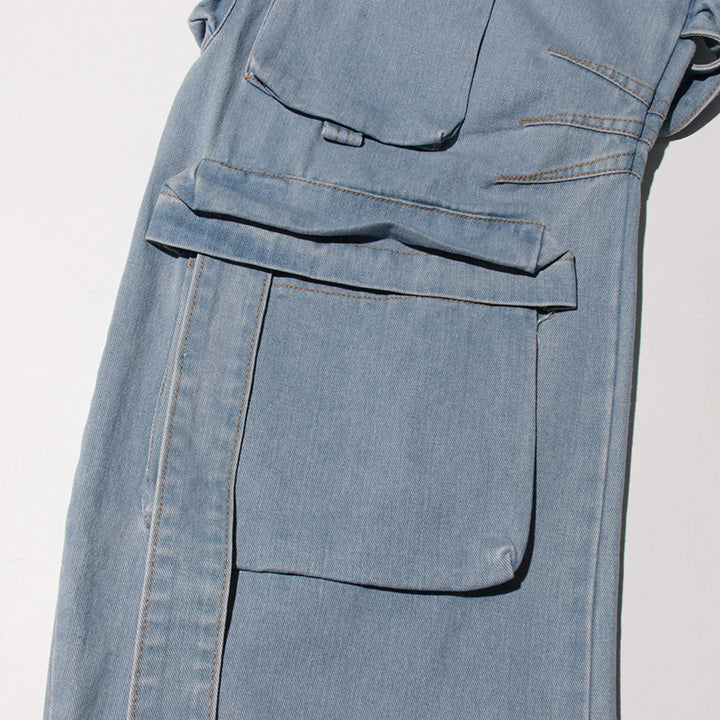 Geplooide top met uitlopende mouwen en maxi-rok set met tailleband – Rosiny 