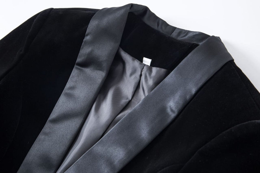 Geplooide top met uitlopende mouwen en maxi-rok set met tailleband – Rosiny 