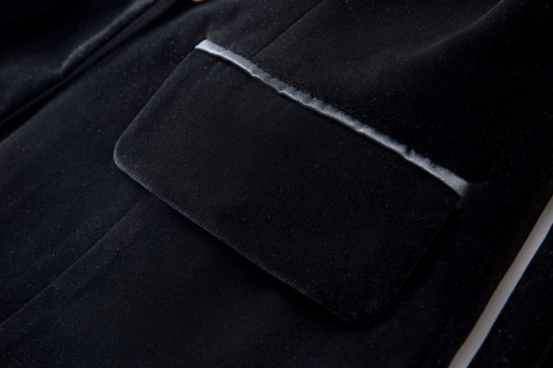 Geplooide top met uitlopende mouwen en maxi-rok set met tailleband – Rosiny 