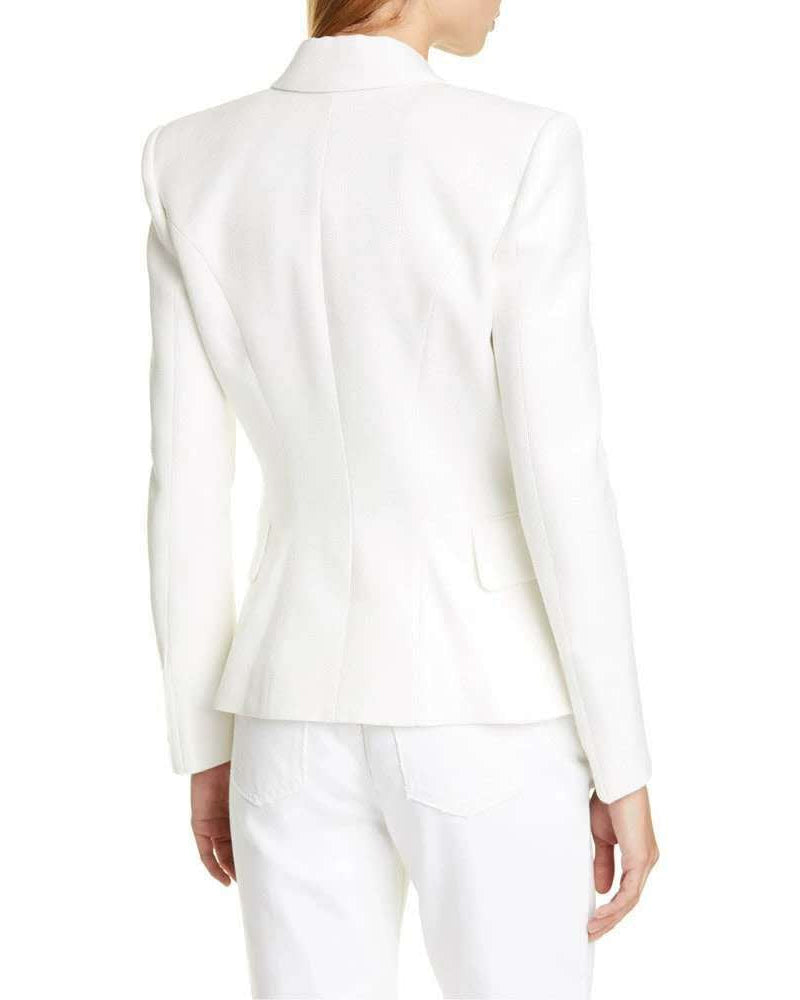 double-breasted tailored blazer with gold buttons – AURORA