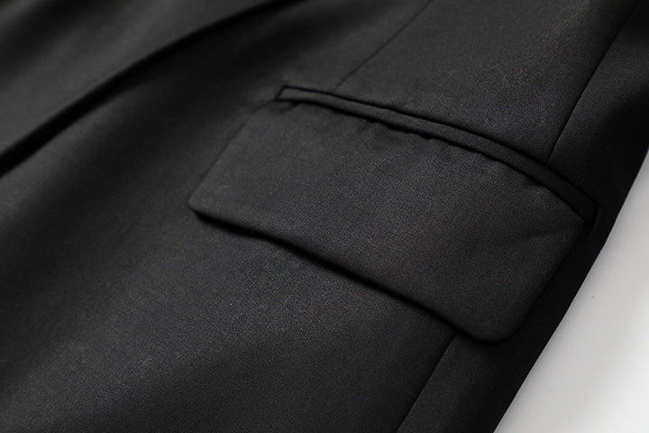 double-breasted tailored blazer with gold buttons – AURORA