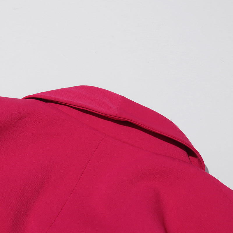 embellished cape blazer with belted waist – AURORIXA