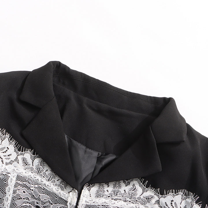 Geplooide top met uitlopende mouwen en maxi-rok set met tailleband – Rosiny 