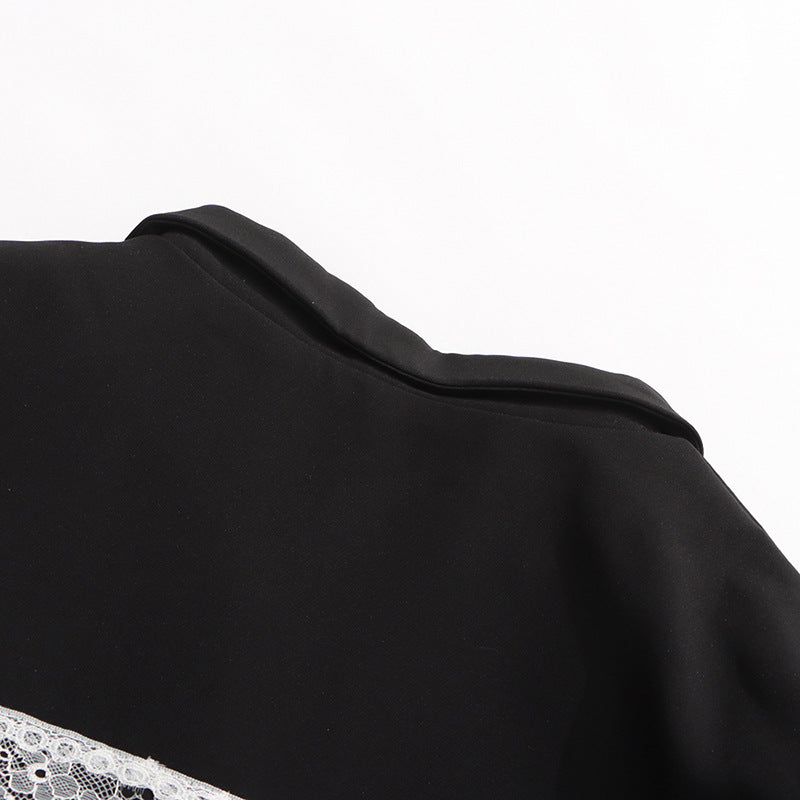 Geplooide top met uitlopende mouwen en maxi-rok set met tailleband – Rosiny 