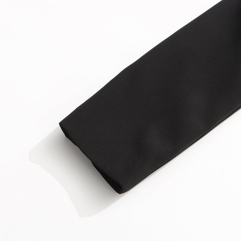 Geplooide top met uitlopende mouwen en maxi-rok set met tailleband – Rosiny 