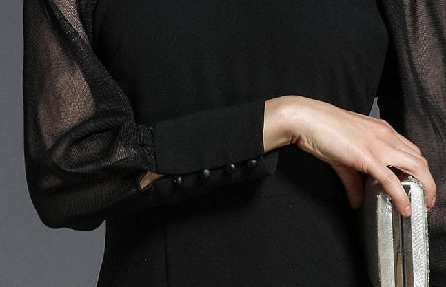 فستان ميدي بأكمام وحافة مكشكشة - نوليكا