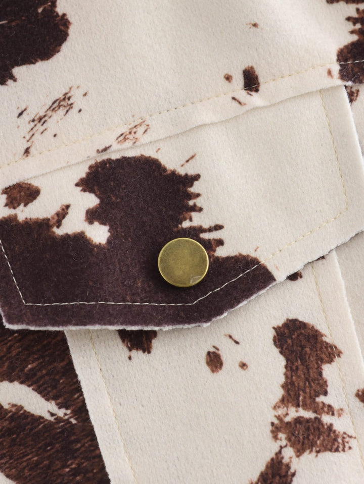 printed jacket with cow pattern – SIENNA