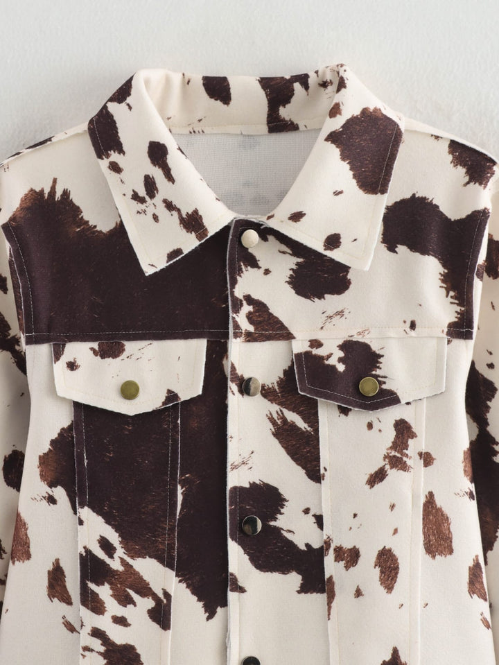 printed jacket with cow pattern – SIENNA