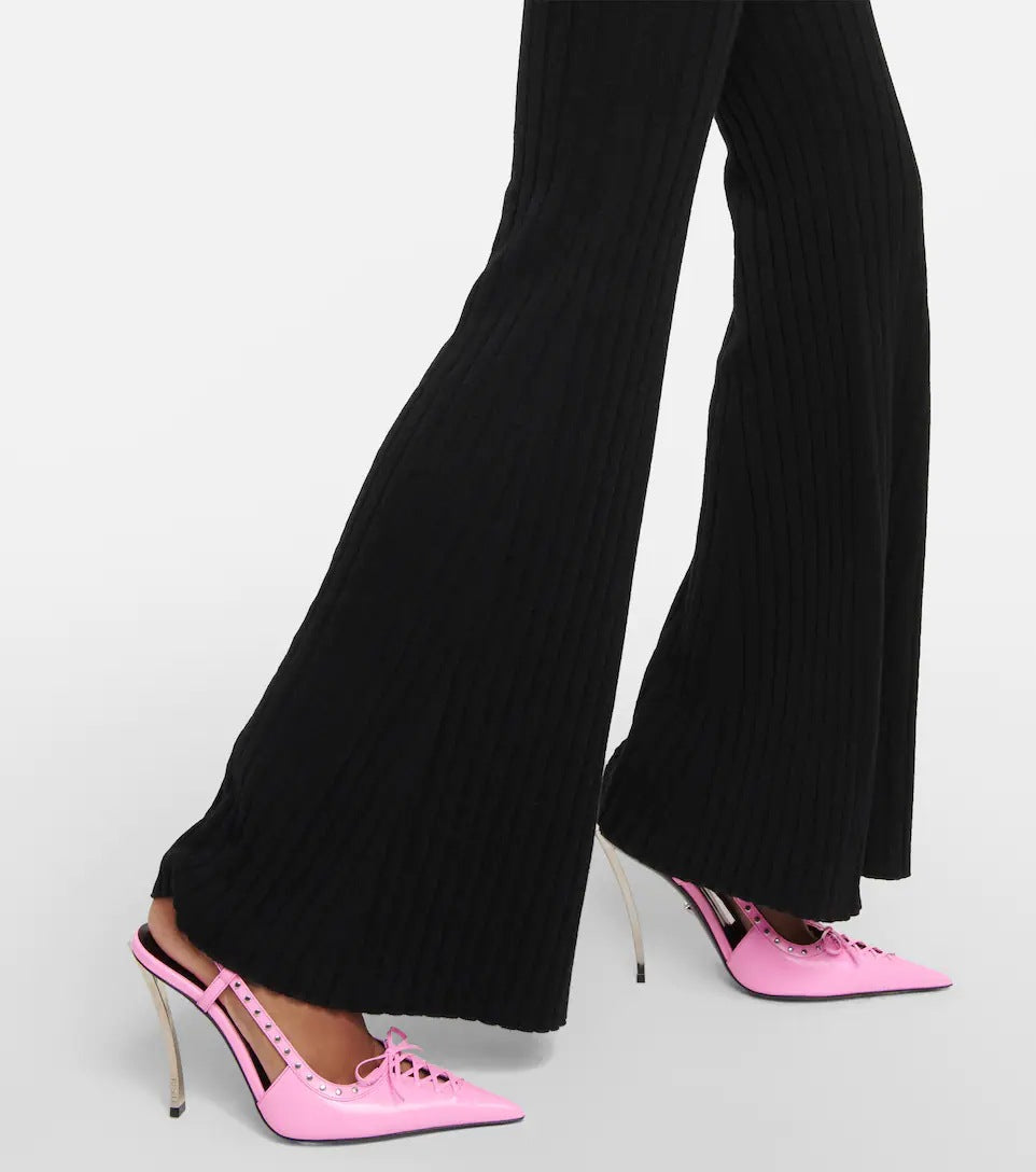 Geplooide top met uitlopende mouwen en maxi-rok set met tailleband – Rosiny 