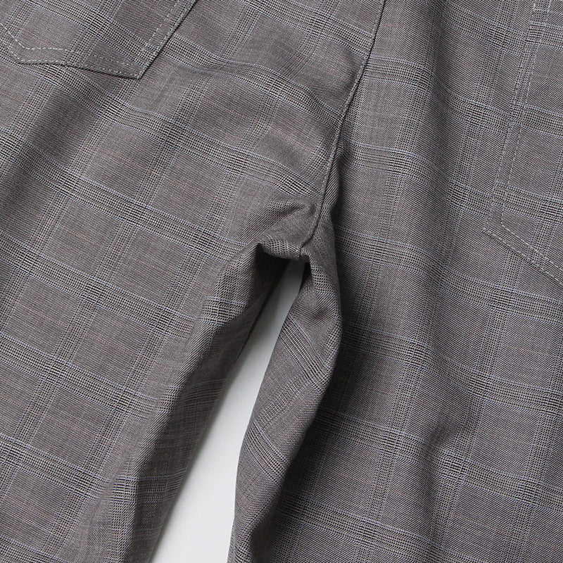 بنطلون أنيق متعدد الطبقات بخصر عالٍ وحزام خصر من الدنيم - كايدن