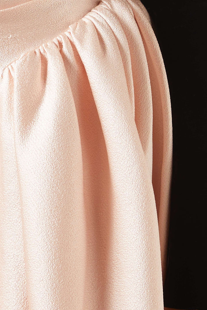 فستان كورسيه مخملي مع تنورة مطوية من الساتان – إيلودي