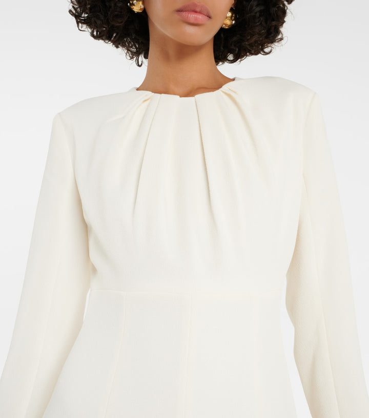 فستان ميدي بأكمام طويلة ومُجمّع – سيلينا