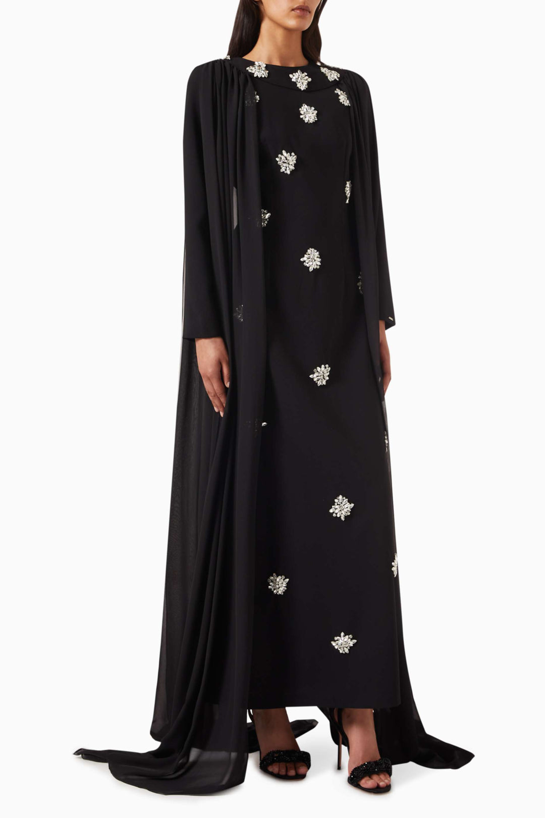 فستان كيب مزين بالكريستال – أوريليا