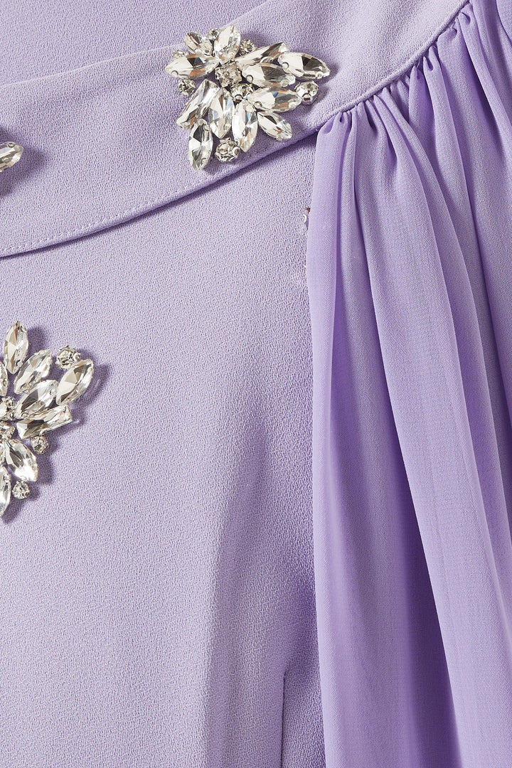 فستان كيب مزين بالكريستال – أوريليا