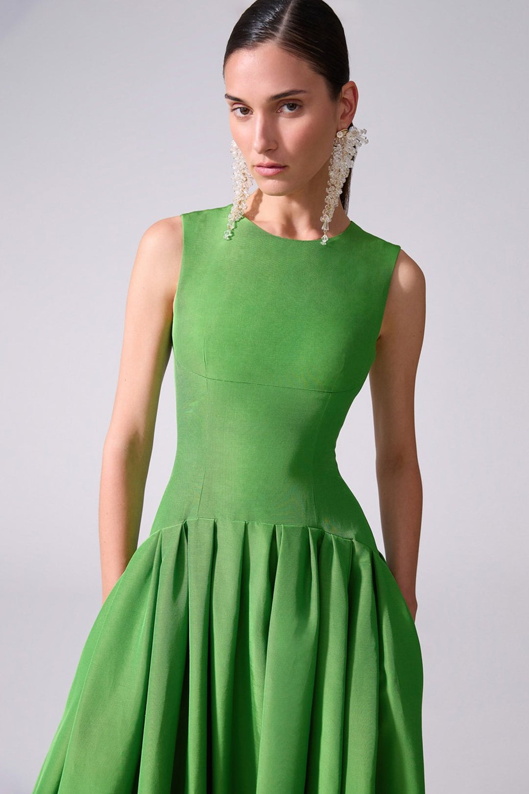 فستان مطوي بدون أكمام – أوريليا