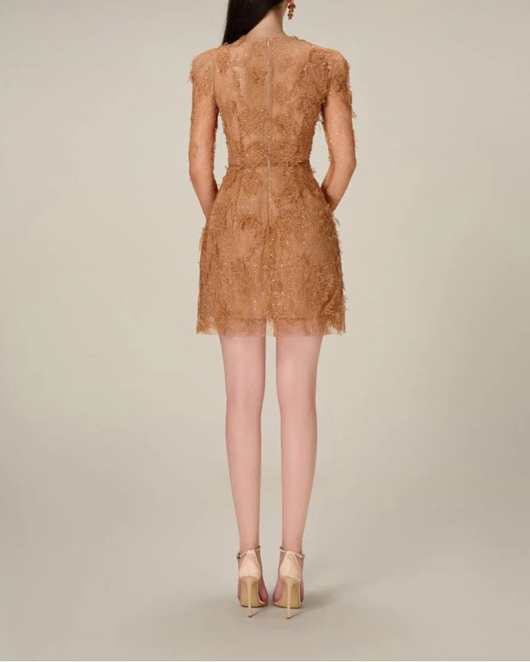 Geplooide top met uitlopende mouwen en maxi-rok set met tailleband – Rosiny 