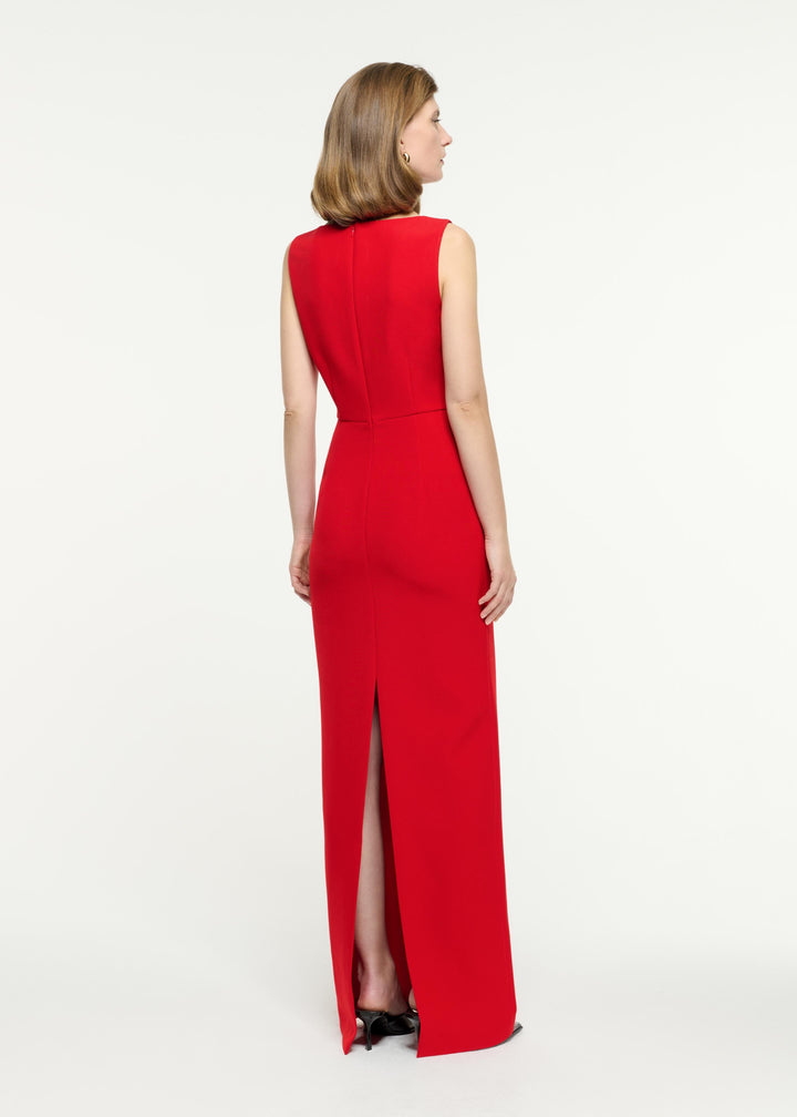 فستان عمودي بدون أكمام بفتحات هندسية – سكارليتا