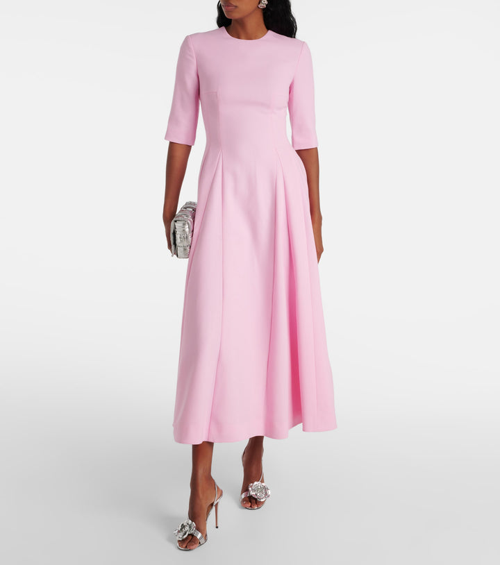 فستان ميدي واسع بأكمام نصفية – استرخاء