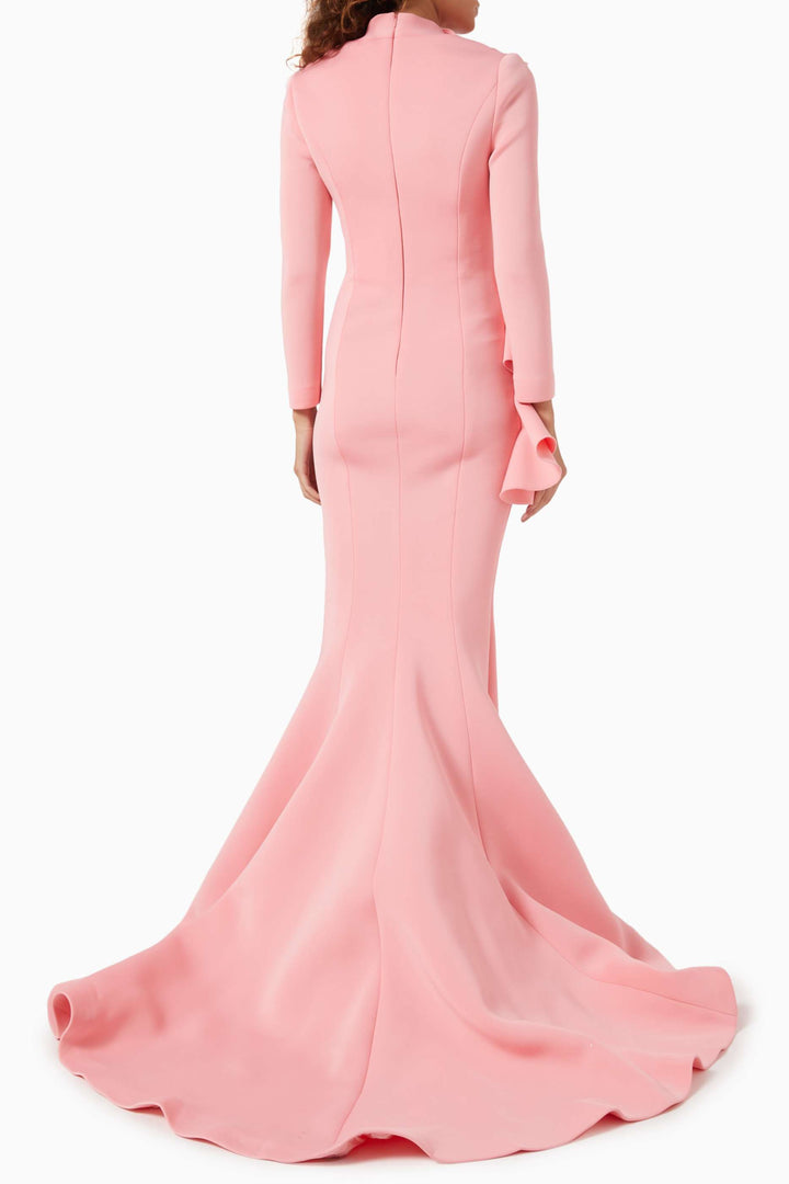 فستان من الكشكشة المنحوتة مع ذيل حورية البحر – ليلورا