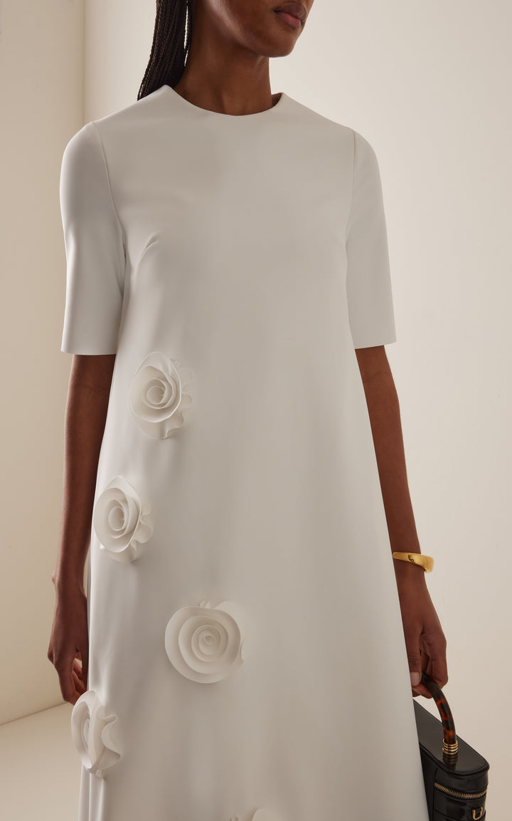 فستان مزين بالزهور بأكمام نصفية – أمارا