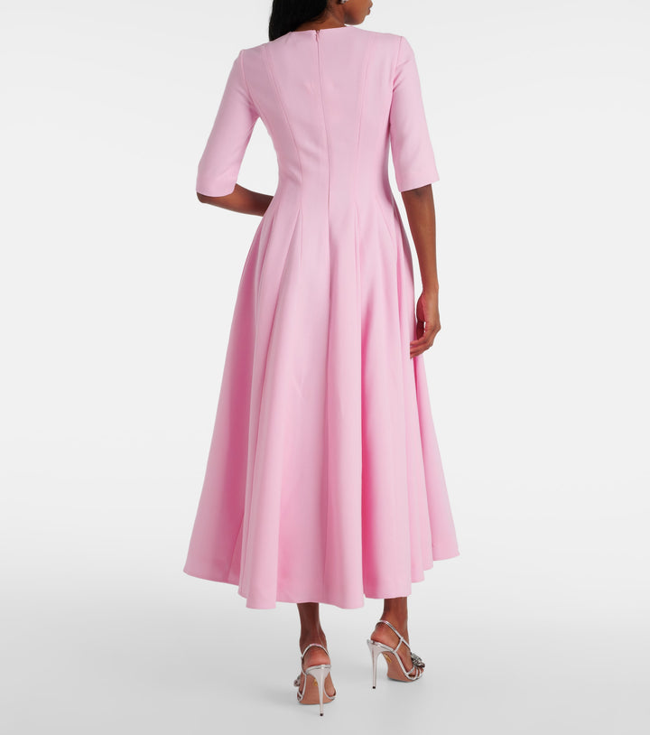 فستان ميدي واسع بأكمام نصفية – استرخاء