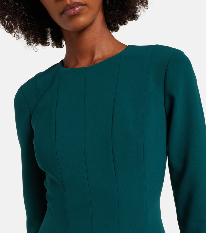 long-sleeve fit-and-flare midi dress – RENAAH