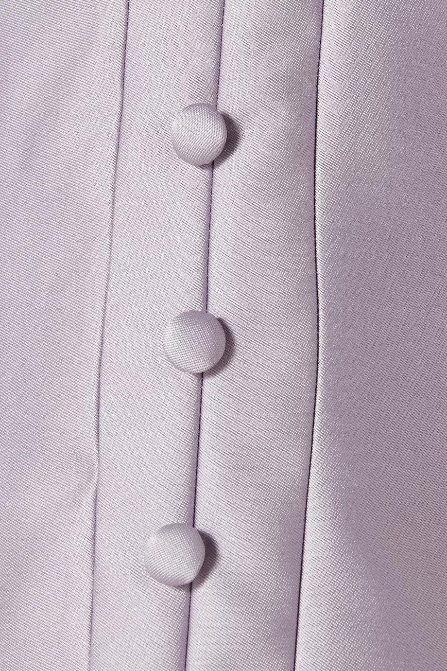 Button-Front Satin Dress with Puff Sleeves – GRACE