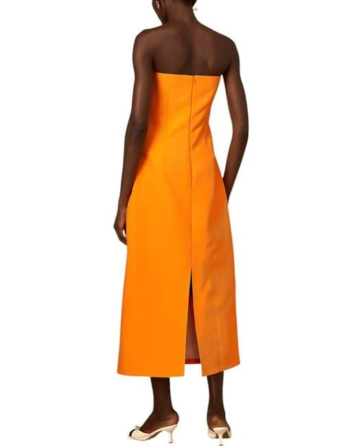 Geplooide top met uitlopende mouwen en maxi-rok set met tailleband – Rosiny 