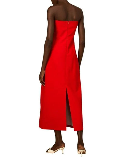 Geplooide top met uitlopende mouwen en maxi-rok set met tailleband – Rosiny 