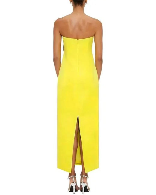 Geplooide top met uitlopende mouwen en maxi-rok set met tailleband – Rosiny 