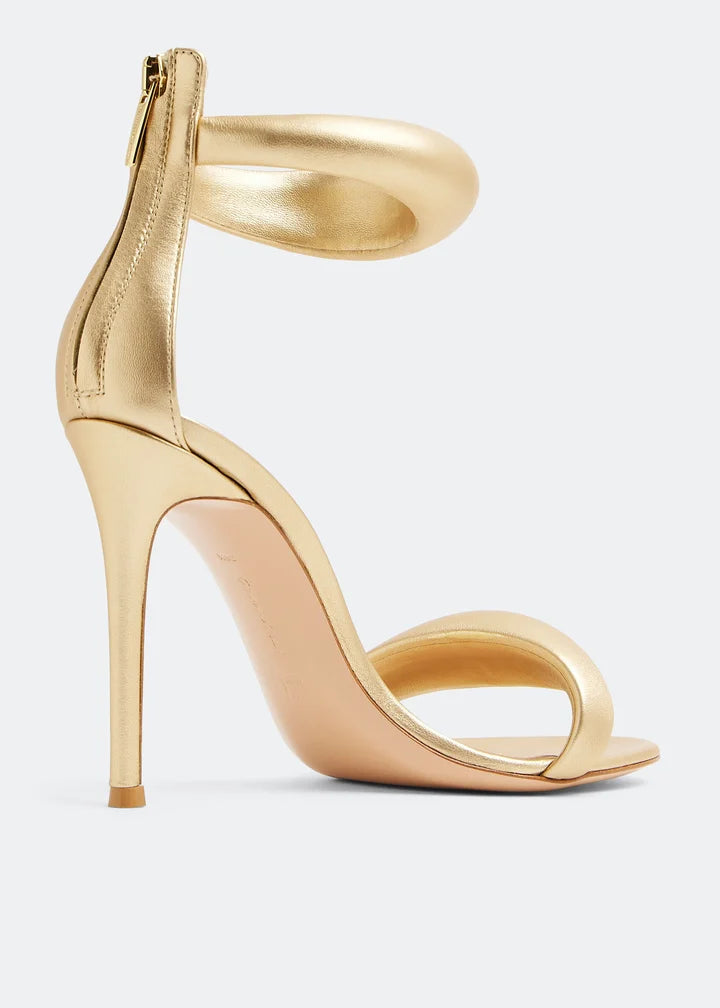 strappy stiletto sandal with ankle cuff - AUREABI