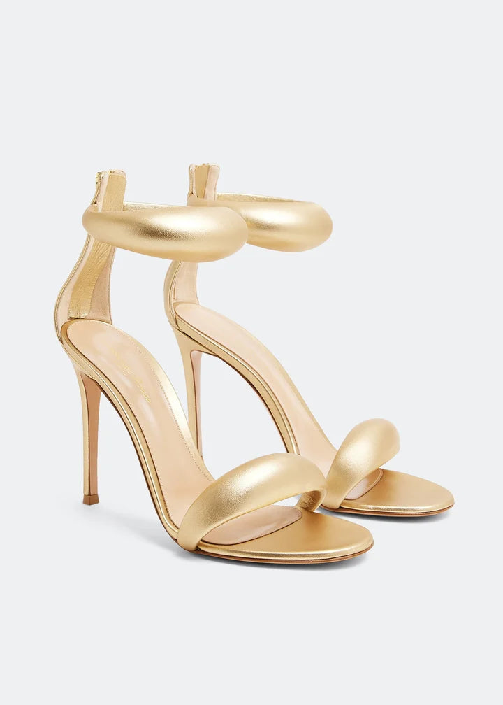 strappy stiletto sandal with ankle cuff - AUREABI
