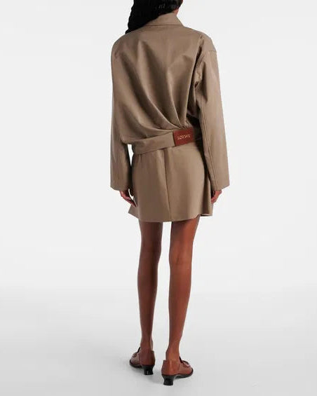 oversized cable-knit distressed sweater – MIRALIN