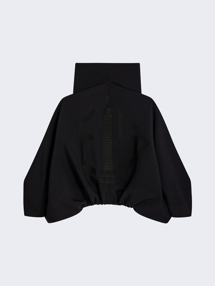 Geplooide top met uitlopende mouwen en maxi-rok set met tailleband – Rosiny 