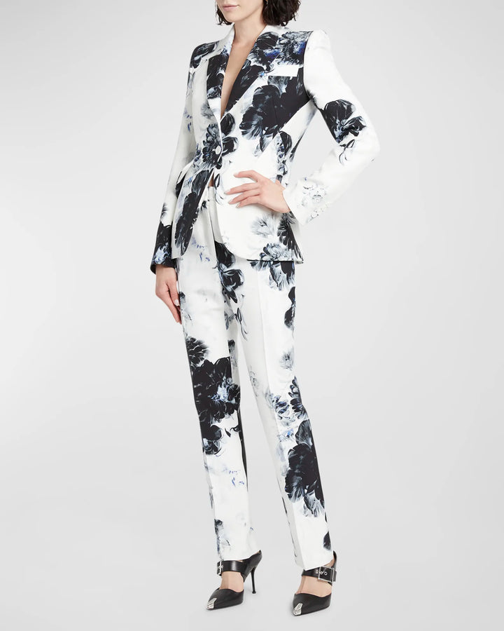 Geplooide top met uitlopende mouwen en maxi-rok set met tailleband – Rosiny 