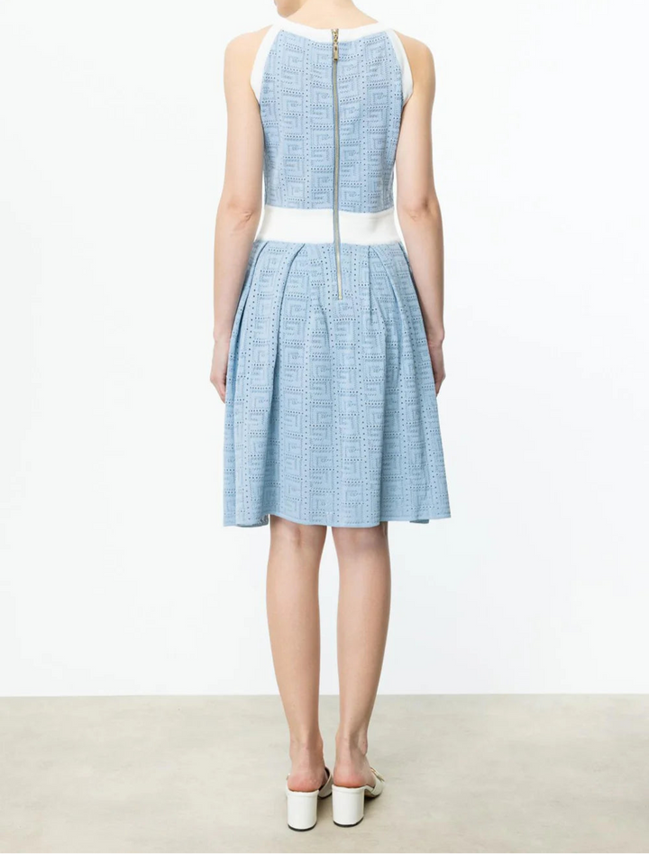 Geplooide top met uitlopende mouwen en maxi-rok set met tailleband – Rosiny 