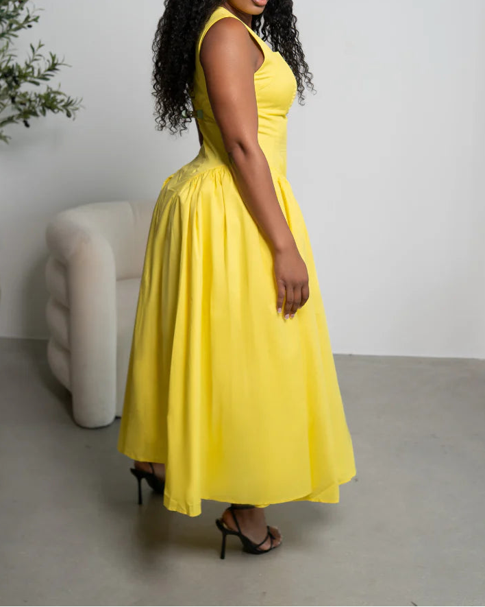 Haut à manches évasées plissées et ensemble jupe longue avec ceinture à la taille – Rosiny 