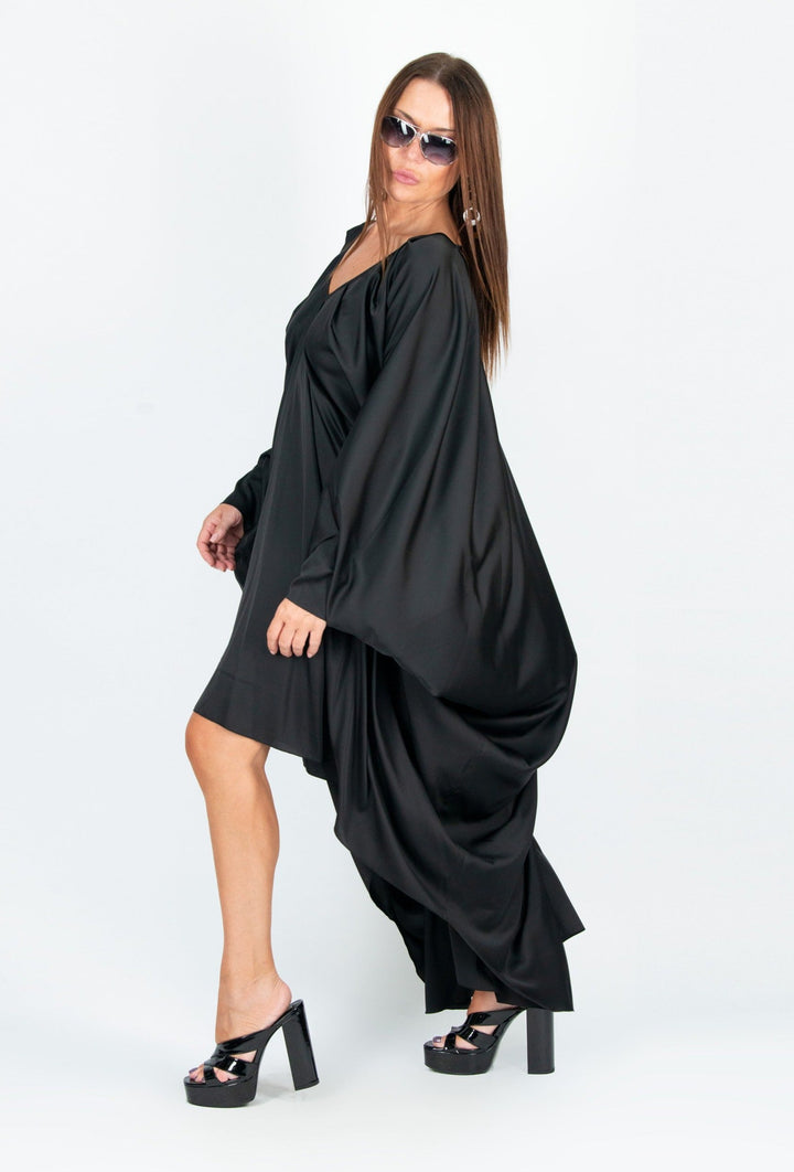 فستان الأسود ماكسي ، فستان سوداء طويل الكافتان